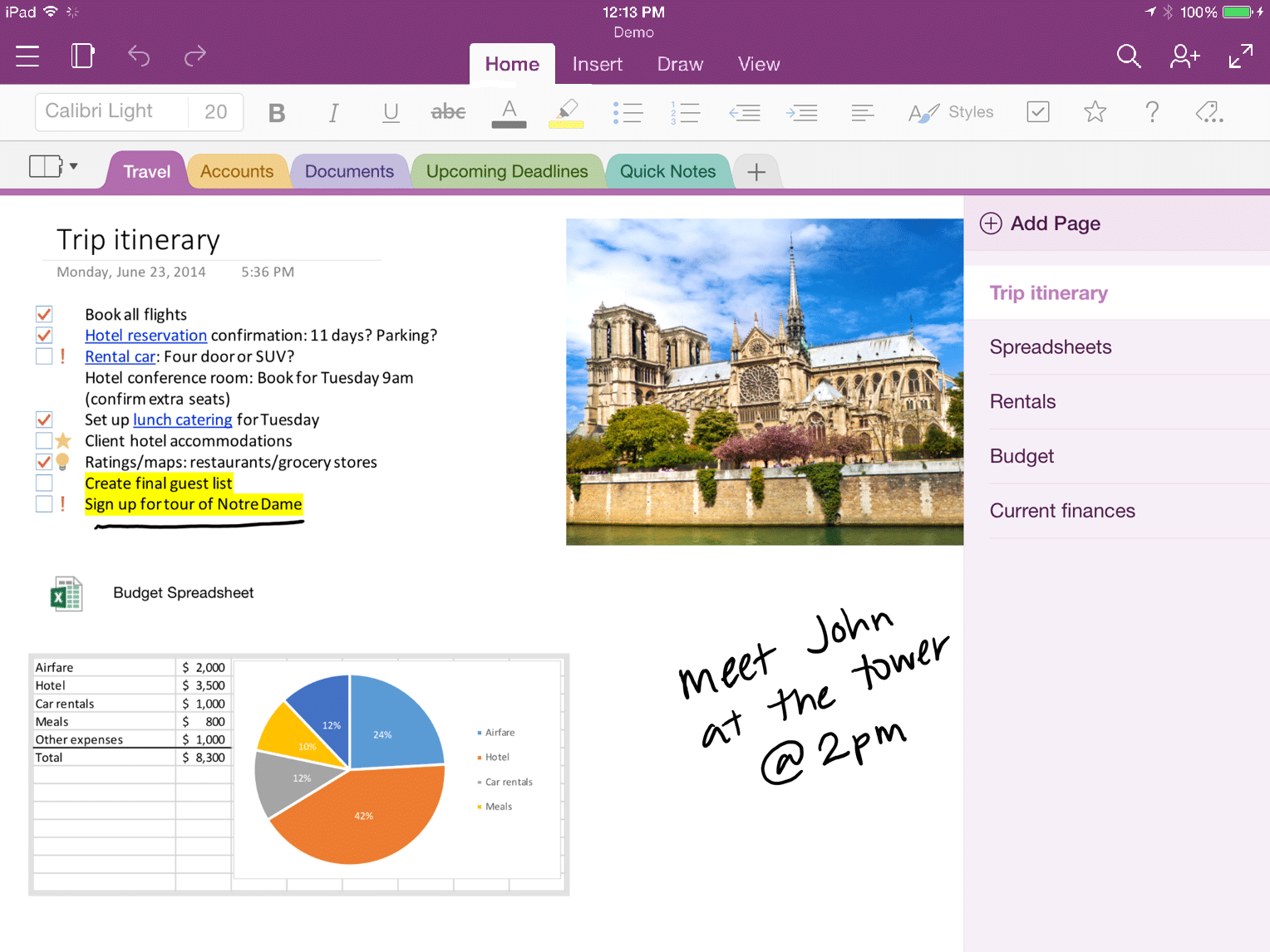 OneNote Note Taking Apps