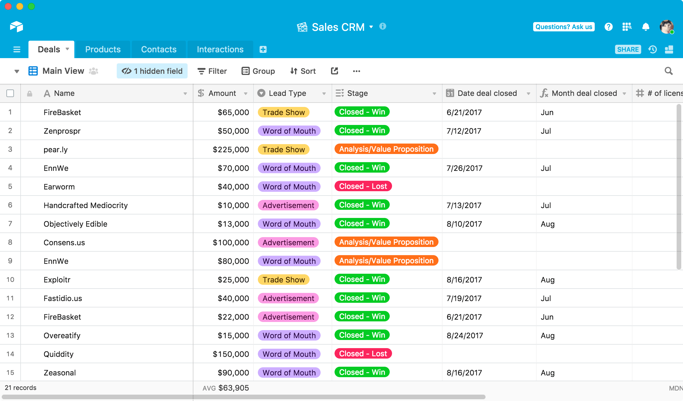 Airtable Workflow Management Tool