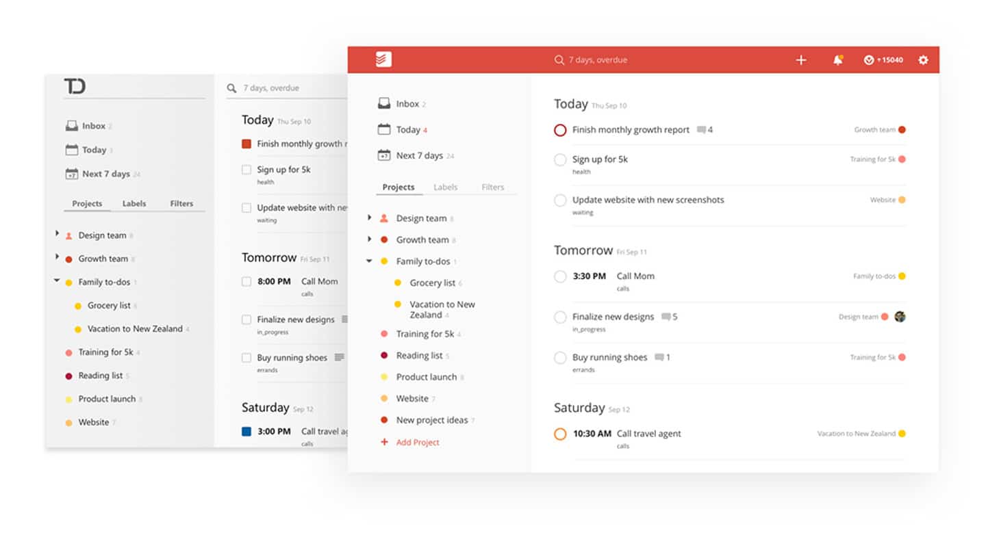 Todoist project management software